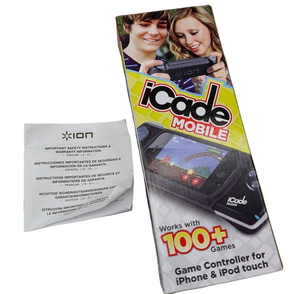 ION iCade Mobile Game Controller for iPhone & iPod touch Black Bluetooth Gaming